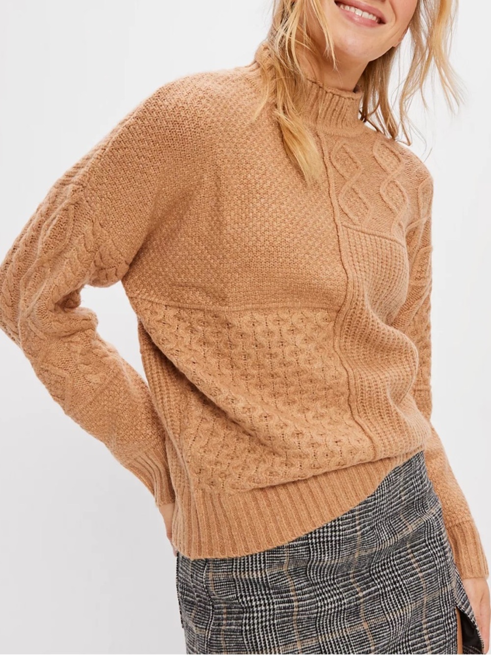 American Eagle‎ Outfitters Womens Chunky Oversized Knit Mock Neck Sweater Medium